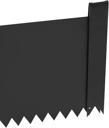 40" x 8" Steel Landscape Edging, 4PCS Garden Landscape Edging Border Metal Steel Lawn Edging Garden Border Edging for Landscaping Black Lawn Edge for Garden Yard