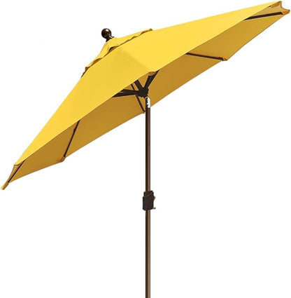 EliteShade USA 10-Year-Non-Fading 10Ft Market Umbrella Patio Umbrella Outdoor Table Umbrella with Ventilation, Sunflower Yellow