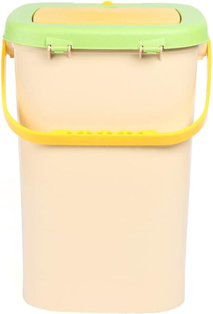 21L Recycle Composter Aerated Compost Bin for Kitchen 5 Gallon Bokashi Bucket Kitchen Food Waste 28.5x28.5x42cm/11.22x11.22x16.53inch