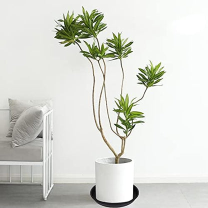 2 Pack of Bird Bath Bowl 12", 1.6" Depth, 10 12 inch Birdbath Bowls Dish Only for The Garden, Large Plant Saucer (12", Black)