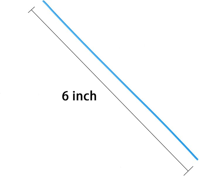 Tangyinrd 200 Pcs 6 inch Garden Twist Tie, Round Plastic Twist Ties for Plants, Vines and Wrapping Cords or Christmas Tree Gardening Plants Growth and Care, Office Home Cable Organization (Blue)