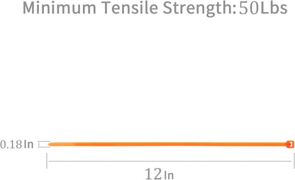 XINGO 1000 PCS Orange Zip Ties 12 Inch, 60 LBS Tensile Strength, Self-Locking Nylon Plastic Nylon PA66 Wire Ties for Indoor and Outdoor Use