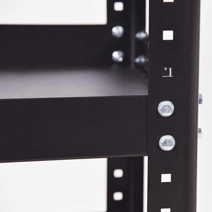 SHUTER Heavy-Duty Tool Cart with Wheels, 3-Tier Rolling Tool Wagon with Handle and Tool Holder, 440 lb Capacity – CT-1, Black