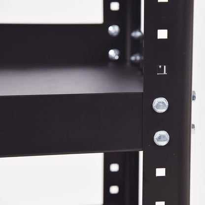 SHUTER Heavy-Duty Tool Cart with Wheels, 3-Tier Rolling Tool Wagon with Handle and Tool Holder, 440 lb Capacity – CT-1, Black