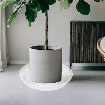 2 Pack of 12 inch Plant Saucer, 1.7" Depth Tray, Large Deep Garden Plastic Flower Planter Plant Trays for Indoors Outdoor Bath Bath (12", Clear)