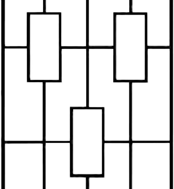 Panacea 84447 Contemporary Trellises, Black, 78" H, Set of 2 – Tall Modern Metal Trellises for Climbing Plants, Geometric Outdoor Garden Trellis with Durable Steel Construction