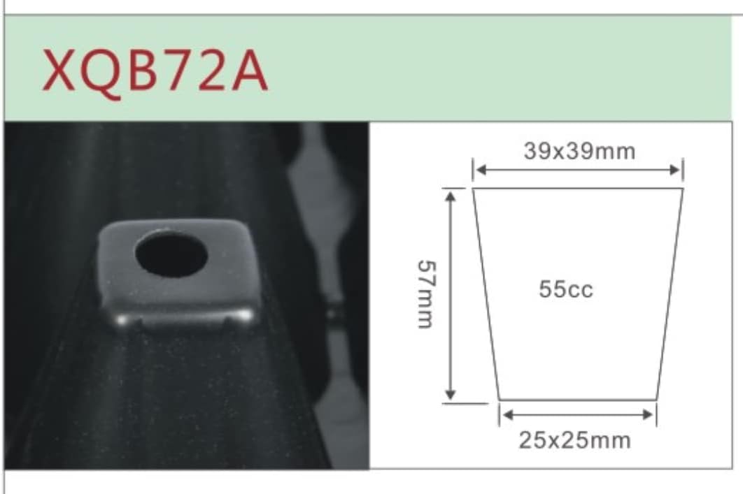 Deep 72 Cell Seedling Trays, Thick Durable 72 Cell Plug Tray Big Cell Seed Trays for 1020 Flat Trays Germination (10-Pack, 21.25"×11", 2.36" Height, High)