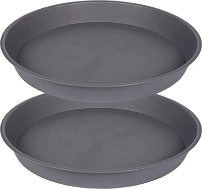 Plant Saucer, 2 Pack Largee Plant Saucer 18 19 inch (19", Cement Gray)