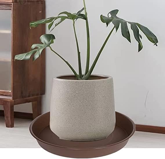 2 Pack of Bird Bath Bowl 12", 1.6" Depth, 10 12 inch Birdbath Bowls Dish Only for The Garden, Large Plant Saucer (12", Chocolate)