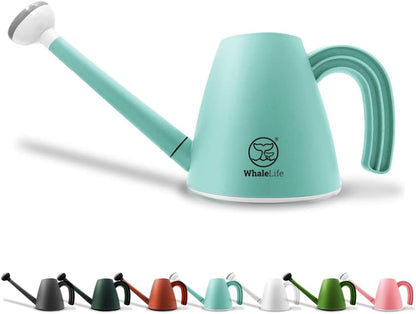 WhaleLife Indoor Watering Can for House Bonsai Plants (2.0L, Blue)