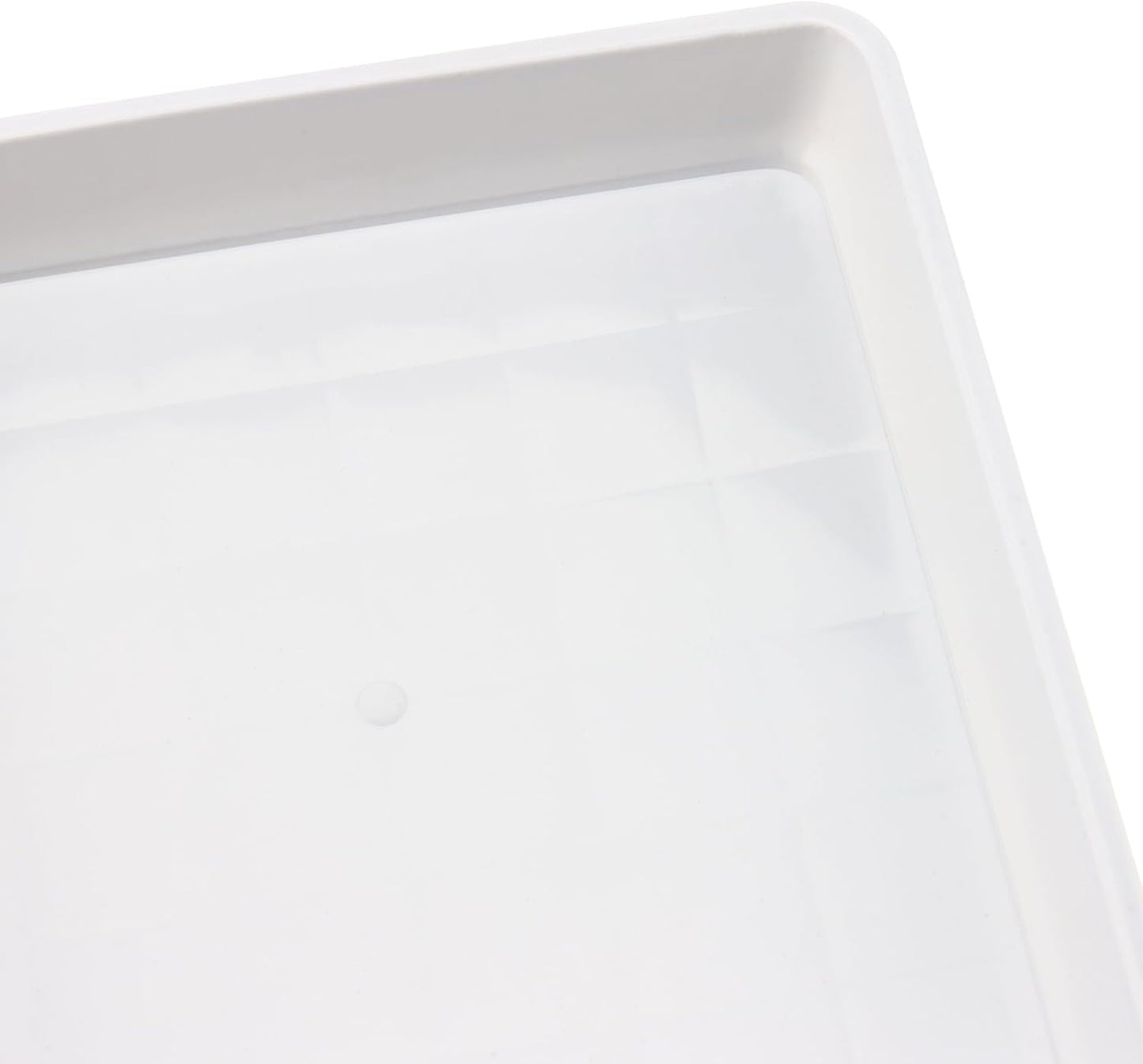 JOIKIT 15 PCS 11.4 x 11.4 Inch Square Plant Saucer, Plastic Plant Saucer Drip Tray, Square Flower Pot Tray for Indoors and Outdoor Plant Pots, 1.6 Inch Deep, White