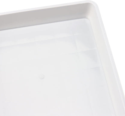 JOIKIT 10 PCS 10 x 10 Inch Square Plant Saucer, Plastic Plant Saucer Drip Tray, Square Flower Pot Tray for Indoors and Outdoor Plant Pots, 1.38 Inch Deep, White