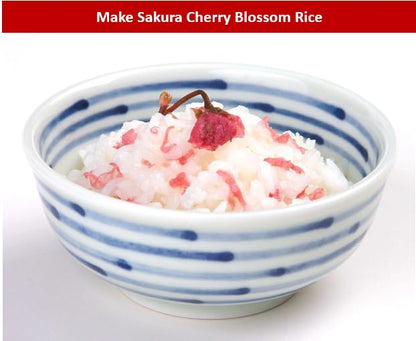 Salt Pickled Edible Sakura Cherry Blossoms from traditional Japanese maker CHINRIU, 1.06oz (≈ 30 flowers), Edible Flowers ideal for Pastry, Garnishing and Food Decoration