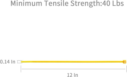 XINGO Nylon Cable Zip Ties Self Locking Plastic Wire Ties with 40 Lbs Tensile Strength for Indoor and Outdoor 12 Inch 500 Pack Yellow