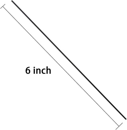 Tangyinrd 200 Pcs 6 inch Garden Twist Tie, Round Plastic Twist Ties for Plants, Vines and Wrapping Cords or Christmas Tree Gardening Plants Growth and Care, Office Home Cable Organization (Black)