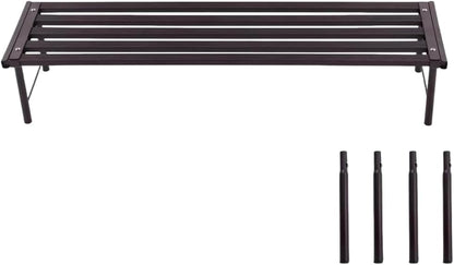 Metal Plant Stand, Rust-proof Aluminum Flower Pot Stand, Plants Display Stands Decoration Racks for Living Room Balconies and Gardens (90 Ebony)