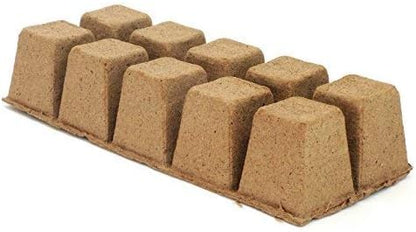 Daniel's Plants 2" Naked Pots Seedling Trays | Natural Plantable Seed Starter Trays | OMRI-Listed Biodegradable | Earth Friendly Contains No Peat | 100 Cell 2 Inch Tray (100, 2 Inch Tray)