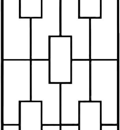 Panacea 84447 Contemporary Trellises, Black, 78" H, Set of 2 – Tall Modern Metal Trellises for Climbing Plants, Geometric Outdoor Garden Trellis with Durable Steel Construction