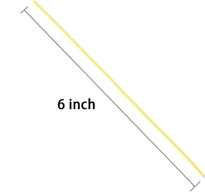 Tangyinrd 200 Pcs 6 inch Garden Twist Tie, Round Plastic Twist Ties for Plants, Vines and Wrapping Cords or Christmas Tree Gardening Plants Growth and Care, Office Home Cable Organization (Yellow)