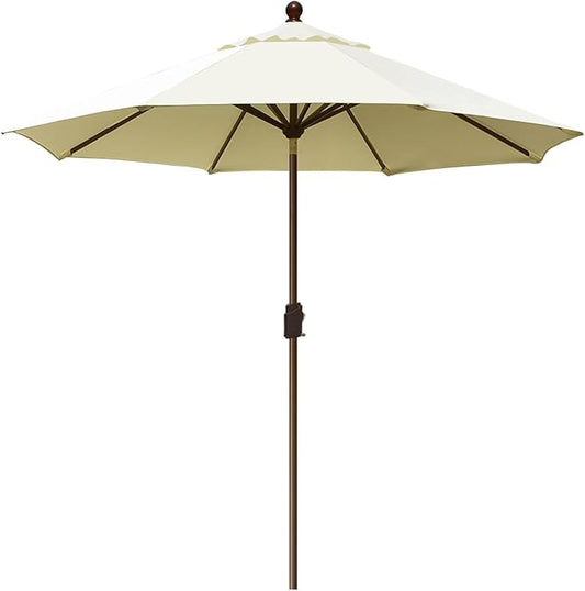 EliteShade USA 10-Year-Non-Fading 9Ft Market Umbrella Patio Umbrella Outdoor Table Umbrella with Ventilation, Natural