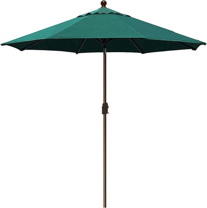 EliteShade USA 10-Year-Non-Fading 9Ft Market Umbrella Patio Umbrella Outdoor Table Umbrella with Ventilation, Forest Green