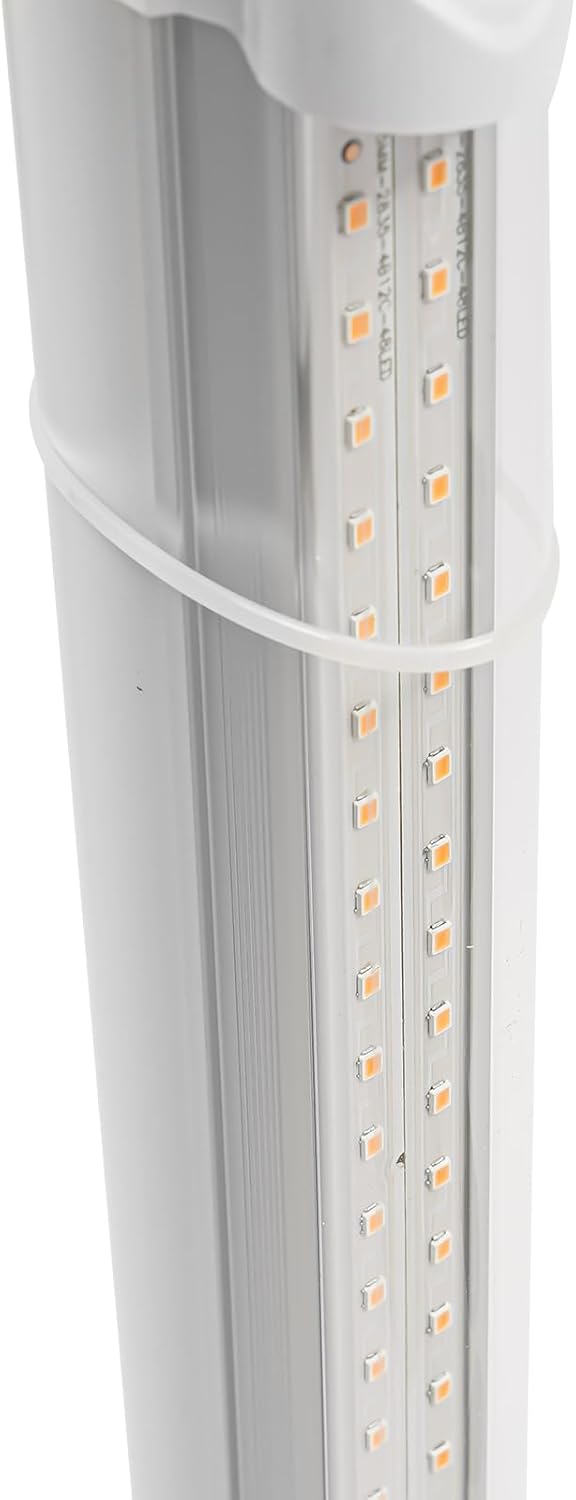 Hydroponics Tower Garden Vertical Growing System Kit, 30-Plant Indoor Gardening Planter Germination Kit with LED Grow Light & Water Pump for Herbs & Vegetables, 2.64Gal White Water Tank