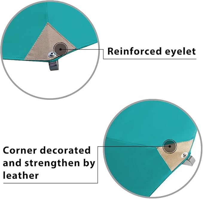 EliteShade USA 10-Year-Non-Fading 11Ft 3 Tiers Market Umbrella Patio Outdoor Cylinder Auto Push-up Table Umbrella with Ventilation, Teal