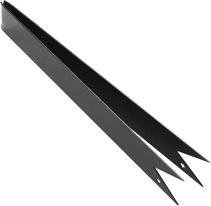 40" x 8" Steel Landscape Edging, 4PCS Garden Landscape Edging Border Metal Steel Lawn Edging Garden Border Edging for Landscaping Black Lawn Edge for Garden Yard