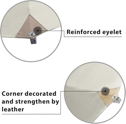 EliteShade USA 10-Year-Non-Fading 11Ft 3 Tiers Patio Market Umbrella Outdoor Cylinder Auto Push-up Table Umbrella with Ventilation, Antique Beige