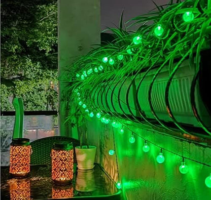 XEWEA Solar String Lights Outdoor 16 Colors 66 LED 39Ft Waterproof Outdoor String Lights with 20 Modes Remote Solar Powered Crystal Globe Lights for Garden Home Party Christmas Decorations