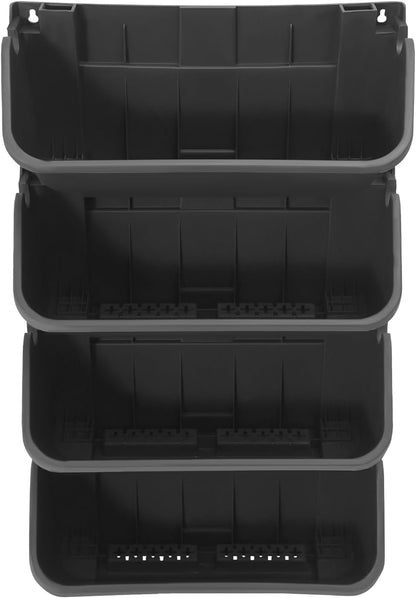 16 Pack Vertical Garden Planter,13 inch Wall Mounted Planter for Patio Indoor Outdoor Decor, Garden Self Watering Pot Balcony Plant Vegetable Fruit Herb Hanging Pocket Holder Flowerpot (Black)