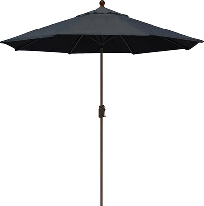 EliteShade USA 10-Year-Non-Fading 9Ft Market Umbrella Patio Umbrella Outdoor Table Umbrella with Ventilation, Black