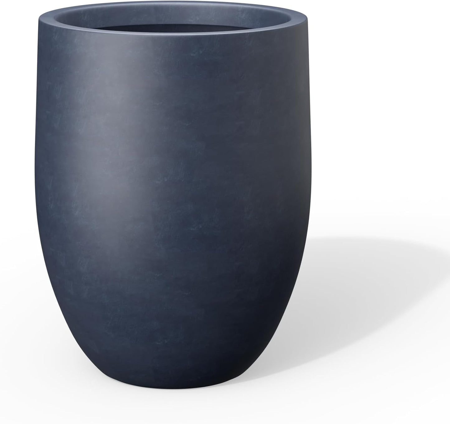 Kante Tall Concrete Planter, 21.7-Inch Height Charcoal Large Indoor Outdoor Plant Pot with Drainage Hole for Patio Garden Home, Modern Decor for Flowers and Tree