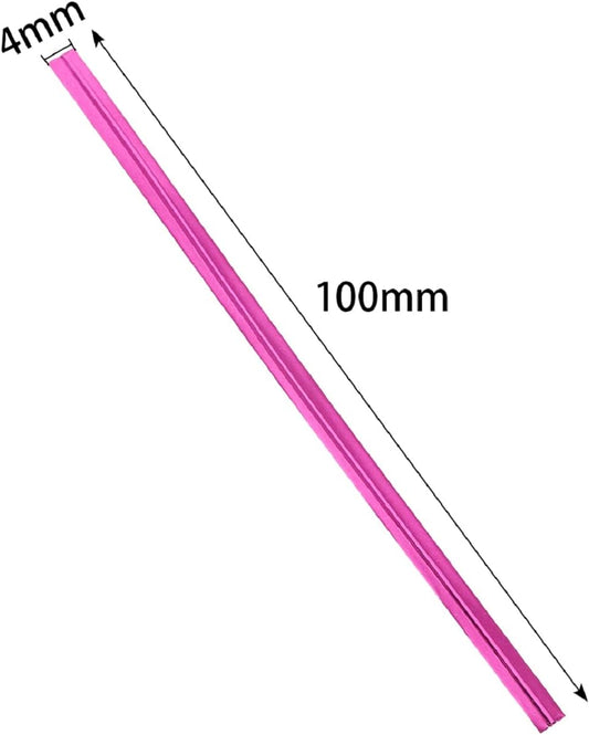 800 Pcs 4" Metallic Twist Ties(Rose Red) for Bakery Ties, Candy Bags, Coffee Bags, Goodie Bags Ties