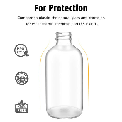 Tecohouse Glass Spray Bottles 4 OZ, Empty Small Spray Bottles 2 Pack for Essential Oils, Cleaning Solutions, Plants, Hair Mister, withDurable Nozzle, Labels, Funnel, Pipettes Clear