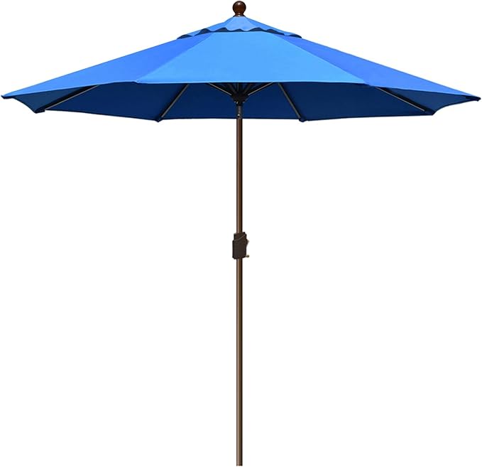 EliteShade USA 10-Year-Non-Fading 10Ft Market Umbrella Patio Umbrella Outdoor Table Umbrella with Ventilation, Royal Blue