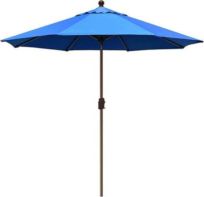 EliteShade USA 10-Year-Non-Fading 10Ft Market Umbrella Patio Umbrella Outdoor Table Umbrella with Ventilation, Royal Blue