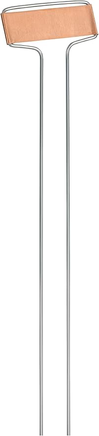 GardenMate 25-Pack Weatherproof Banner Copper Metal Plant Labels, Height 10.5", Label Area 2.5'' x 7/8''