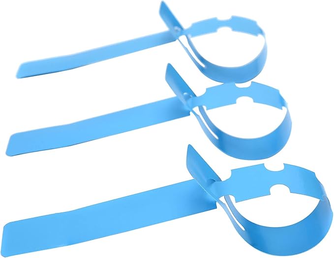 200 Pcs Blue Plastic Plant Tags with a Marker Pen, Wrap Around Hanging Tree Tags Nursery Garden Labels Waterproof Nursery Garden Stakes, 2x20cm