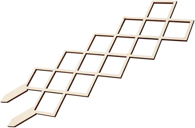 Generic Wooden Indoor Plant Trellis with Honeycomb Pattern DIY Climbing Support Frame for Vines Orchids Tomatoes Sturdy Garden Support for Potted Plants and Indoor Gardening