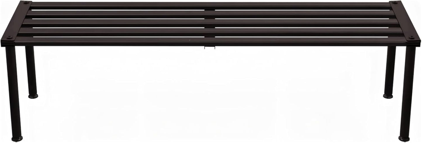 Metal Plant Stand, Rust-proof Aluminum Display Rack, Plants Display Stands Decoration Racks for Living Room Garden Balcony Patio (Ebony, 42.5Inch Tall Leg)