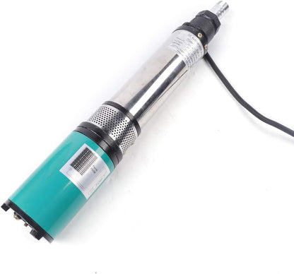 Deep Well Submersible Pump DC 24V 320W Electric Solar Powered Water Pump, 22 GPM Flow, 82ft Lift, Farm Ranch Irrigation Submersible Bore Hole Deep Well Pump 5000 RPM