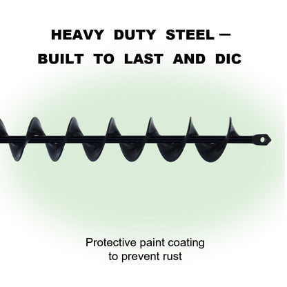 32" x 2" Extended Length Auger Drill Bit for Planting Bulb & Bedding Plant Auger, Garden Plant Auger, No Need to Squat Post Hole Digger for 3/8" Hex Drive Drill, Earth Auger Bulb Planter Tool