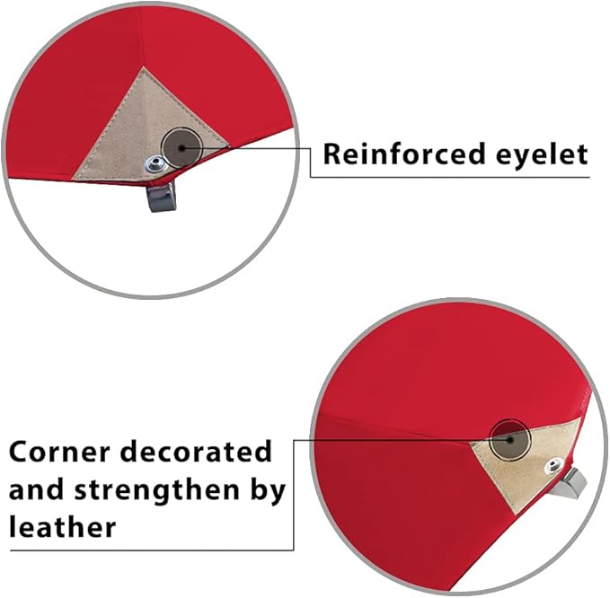 EliteShade USA 10-Year-Non-Fading 11Ft 3 Tiers Market Umbrella Patio Outdoor Cylinder Auto Push-up Table Umbrella with Ventilation, Logo Red