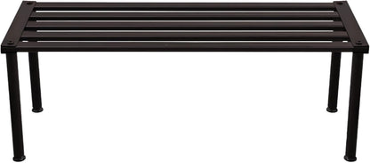 Metal Plant Stand, Rust-proof Aluminum Display Rack, Plants Display Stands Decoration Racks for Living Room Garden Balcony Patio (Ebony, 31.5Inch Tall Leg)