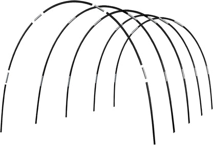 Greenhouse Hoops Grow Tunnel, 5 Sets of 7FT Garden Hoops for Raised Beds, Rust-Proof Fiberglass Frame for Garden Netting, Greenhouse Kit, Plant Shade Cloth, Plant Row Cover, 25 pcs