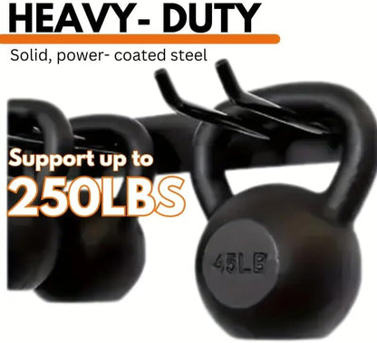 Garage Tool Organizer Wall Mount, 2Pack Folding Chair Storage Rack, Heavy Duty Garden Tool Holder for Hanging Shovel Rake Broom Ladder