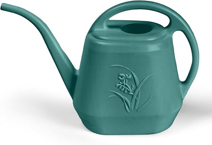 Plastic Watering Can - Green Color - 1 Gallon
