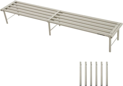 Metal Plant Stand, Rust-proof Aluminum Flower Pot Stand, Plants Display Stands Decoration Racks for Living Room Balconies and Gardens (120 White)