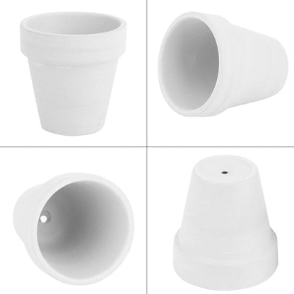 24pcs Small Mini Clay Pots, 2.5'' Terracotta Pot Clay Ceramic Pottery Planter, Cactus Flower Terra Cotta Pots, Succulents Nursery Pots, with Drainage Hole, for Indoor/Outdoor